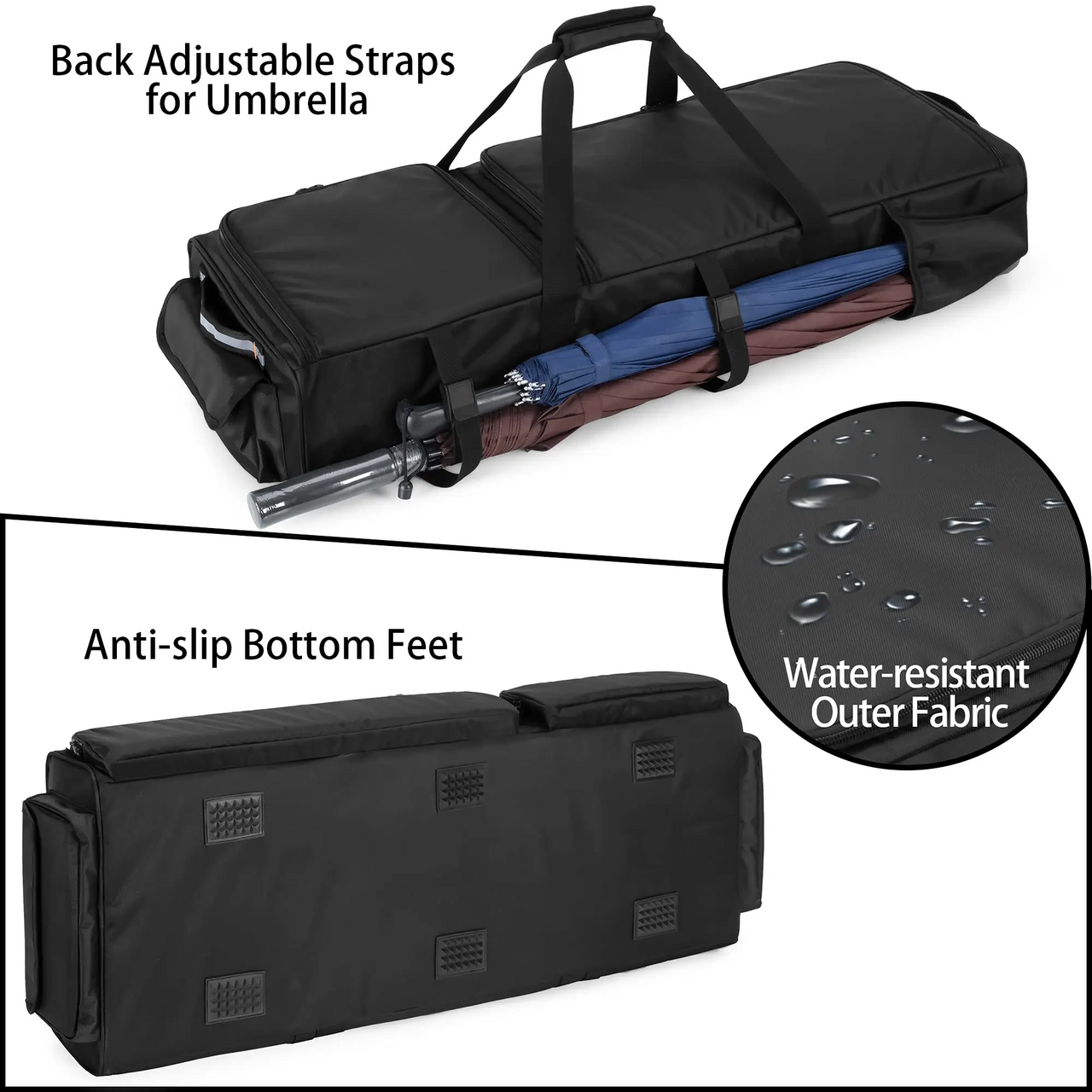 TruckCore Underseat Truck Organizer, Heavy-Duty Double Compartment Storage Bag for SuperCrew Cabs